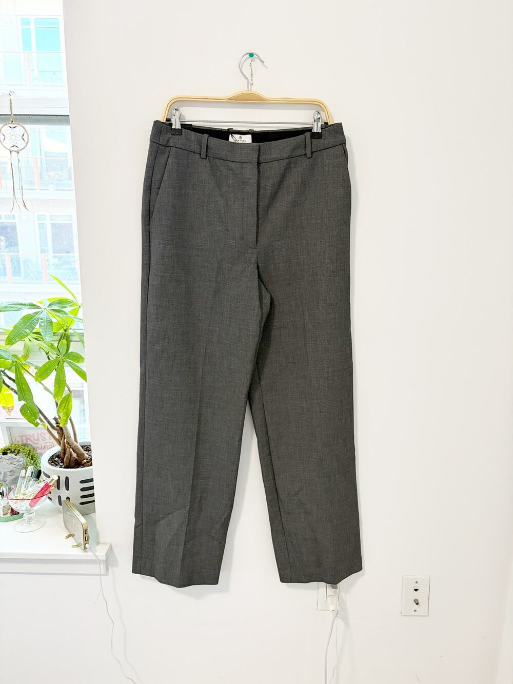 NEW Aritzia Babaton Eversential Agency Pants in Heather Gray Size 12